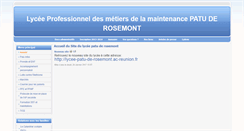 Desktop Screenshot of lycee-patu.ac-reunion.fr