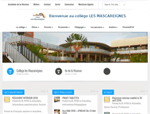Tablet Screenshot of college-les-mascareignes.ac-reunion.fr